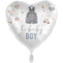 XXL Folienballon Herz hi baby Boy